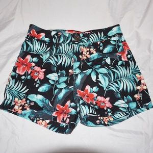 Floral Jean Shorts
